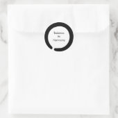 Sticker Rond Symbole Zen Enso (Sac)