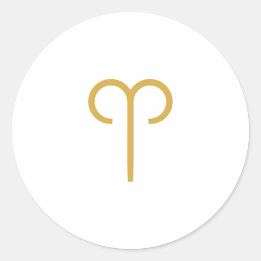 Sticker Rond SYMBOLE Zodiaque Aries (Devant)