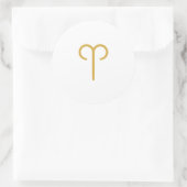 Sticker Rond SYMBOLE Zodiaque Aries (Sac)