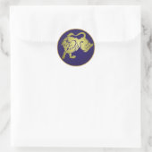 Sticker Rond SYMBOLE Zodiaque Taurus (Sac)