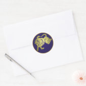 Sticker Rond SYMBOLE Zodiaque Taurus (Enveloppe)