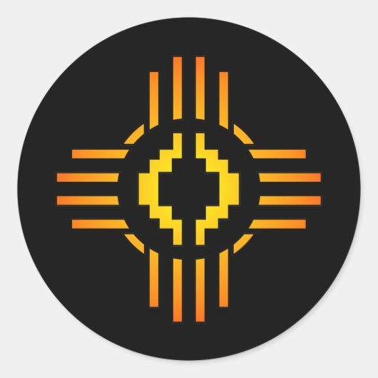 STICKER ROND SYMBOLE ZYTIQUE (Devant)