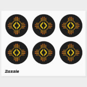 STICKER ROND SYMBOLE ZYTIQUE (Feuille)