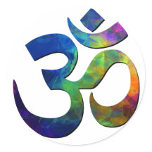 Symboles colorés de yoga Om