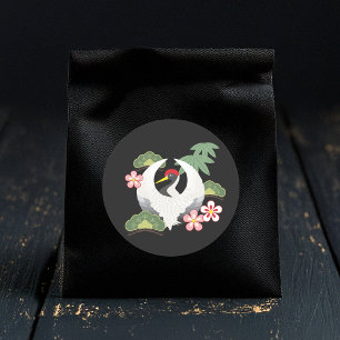 Sticker Rond Symboles de chance japonais