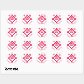 Sticker Rond symboles et objets de fortune (Feuille)