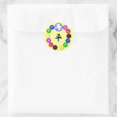 Sticker Rond Symboles religieux mondiaux (Sac)