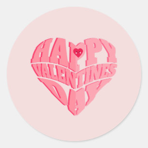 Sticker Rond Symphonie d'amour : Une fête de la Saint-Valentin