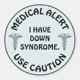 STICKER ROND SYNDROME BAS