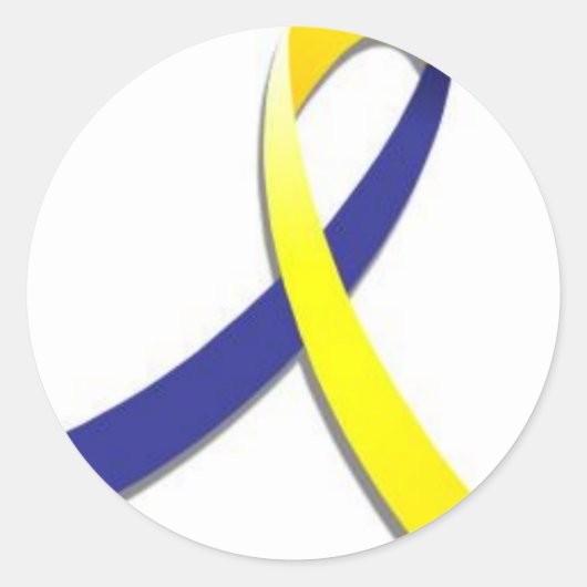 Sticker Rond Syndrome de Down (Devant)