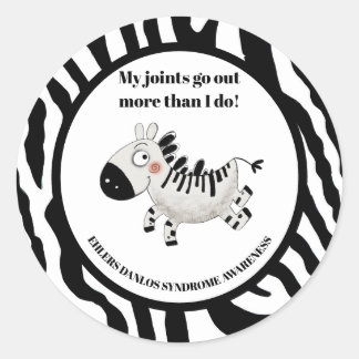 Sticker Rond Syndrome d'Ehlers Danlos