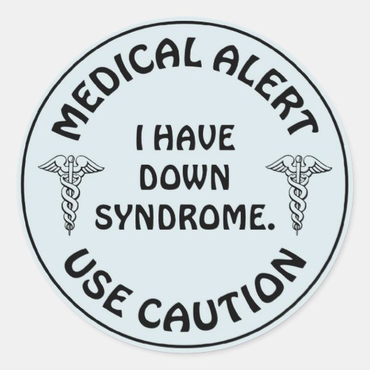 STICKER ROND SYNDROME DESCENDU (Devant)