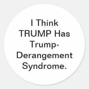 Sticker Rond Syndrome Trump-Escroc Hankamer Artjunkhaus Bande D