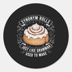 Sticker Rond Synonym Rolls Just Like Grammar Used To Make Angla
