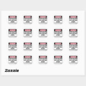 Sticker Rond Synthétiseur de zone d'exploitation (Feuille)