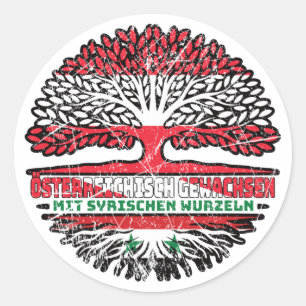 Sticker Rond Syrie Autriche Arbre