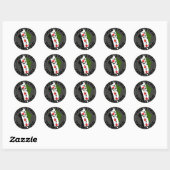 Sticker Rond Syrie libre (Feuille)