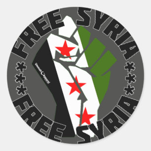 Sticker Rond Syrie libre