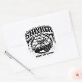 Sticker Rond Système d'arme mobile M1128 Stryker (Enveloppe)