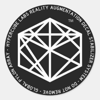 Sticker Rond Système de décalcomanie d'augmentation de la réali