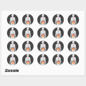 Sticker Rond Système digestif (Feuille)