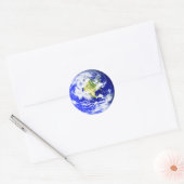 Sticker Rond Système solaire terrestre (Enveloppe)
