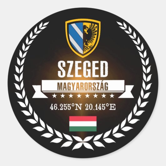 Sticker Rond Szeged (Devant)