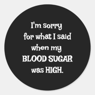 Sticker Rond T1D amusant - Sensibilisation au diabète