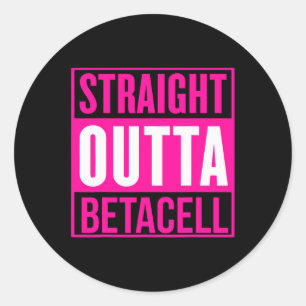 Sticker Rond T1D Diabétique Type 1 Sensibilisation au diabète H