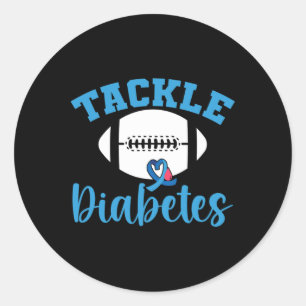 Sticker Rond T1d Guerrier Sensibilisation au diabète Lutte cont