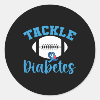 Sticker Rond T1d Guerrier Sensibilisation au diabète Lutte cont