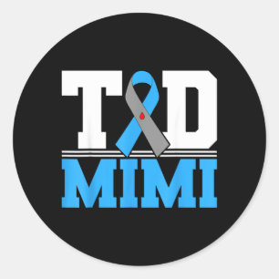 Sticker Rond T1d Mimi Mois de la sensibilisation au diabète de
