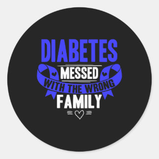 Sticker Rond T1d Type 1 Sensibilisation au diabète