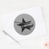 Sticker Rond T-64 Char de combat principal (Enveloppe)
