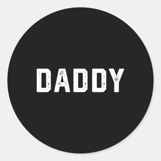 Sticker Rond T dit papa (Devant)