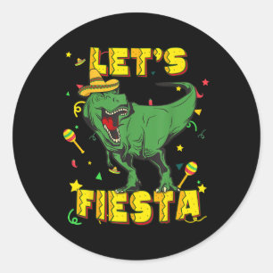 Sticker Rond T Rex Cinco De Mayo Shirt Tyrannosaurus Dinosaur L