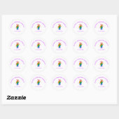 Sticker Rond T-shirt (Feuille)