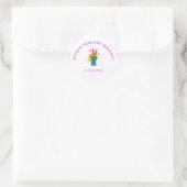 Sticker Rond T-shirt (Sac)