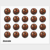 Sticker Rond T-shirt (Feuille)