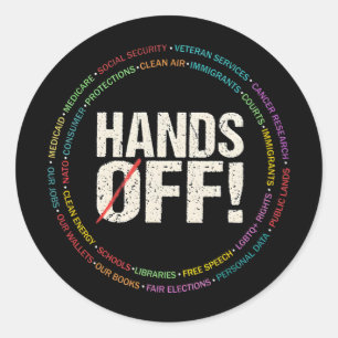 Sticker Rond T-shirt 6.png pour protestation