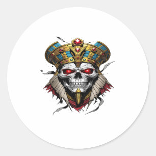 Sticker Rond T-shirt Anubis Guardian