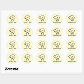 Sticker Rond T-shirt bébé Scratch n Sniff (Feuille)