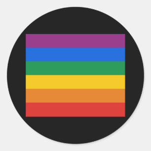 Sticker Rond T-shirt de drapeau de gay pride