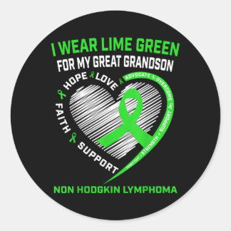 Sticker Rond T-shirt de sensibilisation au cancer du lymphome n