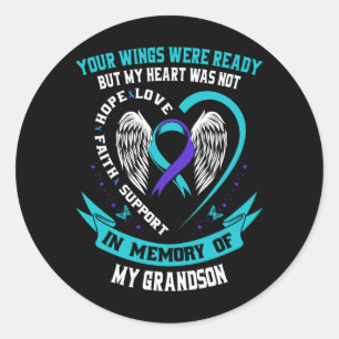 Sticker Rond T-shirt de sensibilisation au suicide Prévention P