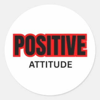 Sticker Rond T-Shirt de typographie motivationnelle à attitude