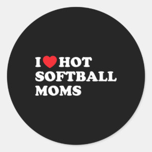 Sticker Rond T-shirt drôle en softll J'adore les mamans softll