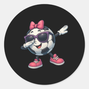 Sticker Rond T-shirt drôle pour enfants et jeunes filles avec d