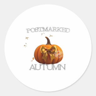 Sticker Rond T-Shirt essentiel d'automne