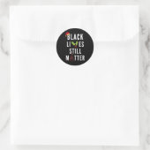 Sticker Rond T-shirt graphique Noël Blm (Sac)